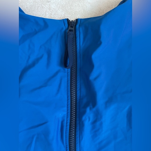 Summersalt The Surf High Neck Cap Sleeve One Piece Swimsuit, Blue; size 10 - Picture 4 of 6